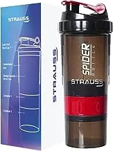 STRAUSS Spider Shaker Bottle 500Ml,(Red)