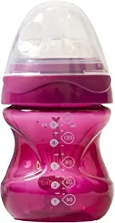 Nuvita Mimic Cool Anti Colic Baby Bottles – 150ml. - Ergonomic Shape & Teats Nipple Effect, Pink