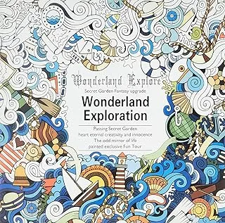 24 Pages Secret Garden Wonderland Explorer Adult Coloring Relieve Stress Painting Drawing Book