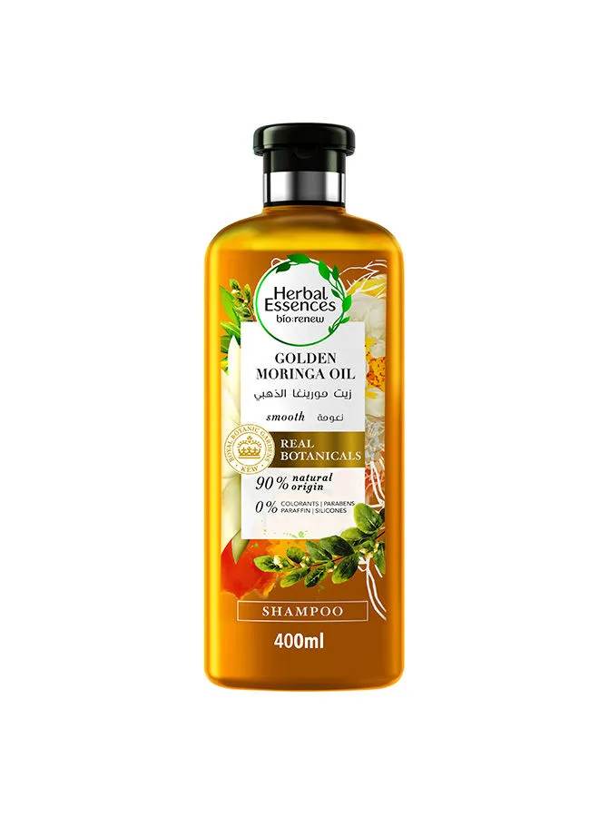 Herbal Essences Natural Shampoo With Golden Moringa Oil For Hair Smoothness 400ml