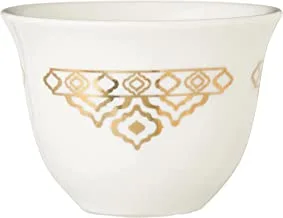 Wisteria Porcelain Cawa Cup set Gild Gold /6PCS