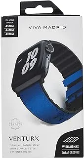 Viva Madrid Ventrux Leather Strap For Apple Watch 42/44Mm - Eventide Blue