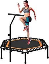 COOLBABY Trampoline 48-Inch Gym Hexagonal For Adult Safety Bungee Indoor Fitness