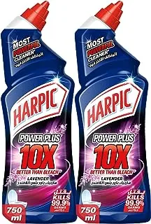Harpic Powerplus Toilet Cleaner Liquid, Lavender 750ml Twin Pack at 30% OFF