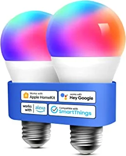 Smart Wi-Fi LED Bulb with RGB (E27)-2 pack
