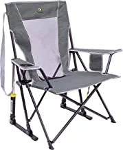 Gci outdoor freestyle rocker folding chair, grey