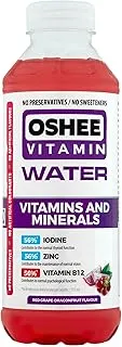 Oshee Vitamin Red grape/Dragonfruit Flavour Water, 555 ml