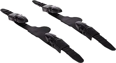 Scuba Choice Diving Universal Fin Strap with Quick Release Buckles - Pair, Black
