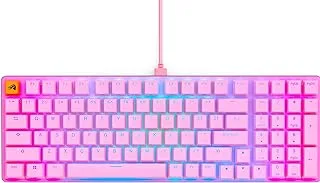 Glorious Gaming Keyboard - GMMK 2 - TKL Hot Swappable Mechanical Keyboard, Red Switches, Wired, TKL Gaming Keyboard, Compact Keyboard - Full Size Keyboard (Pink RGB Keyboard)