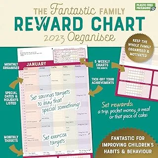 2023 Family Reward Chart منظم حائط