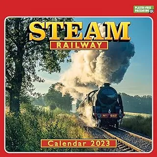2023 Steam Railway Wall Calendar