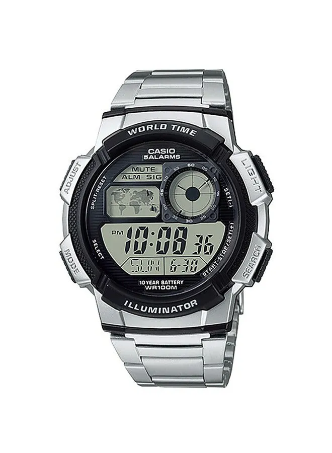 CASIO Men's Stainless Steel Digital Quartz Wrist Watch Black