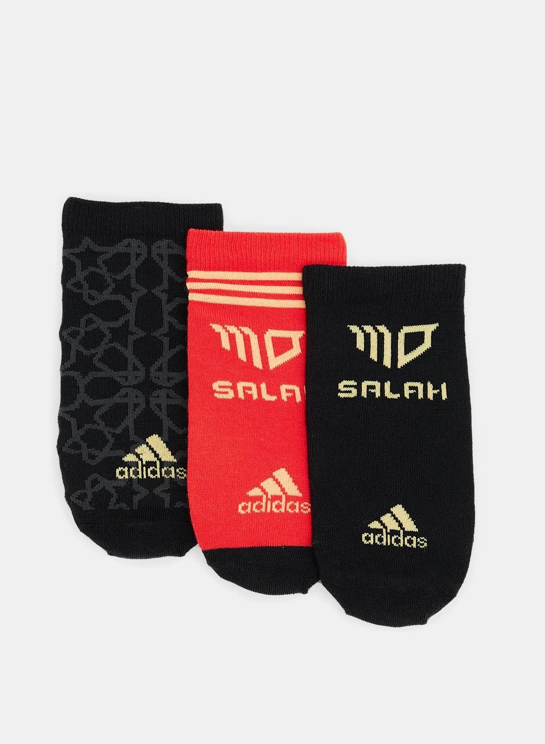 جوارب Mo صلاح للأولاد من adidas (عبوة من 3 جوارب)