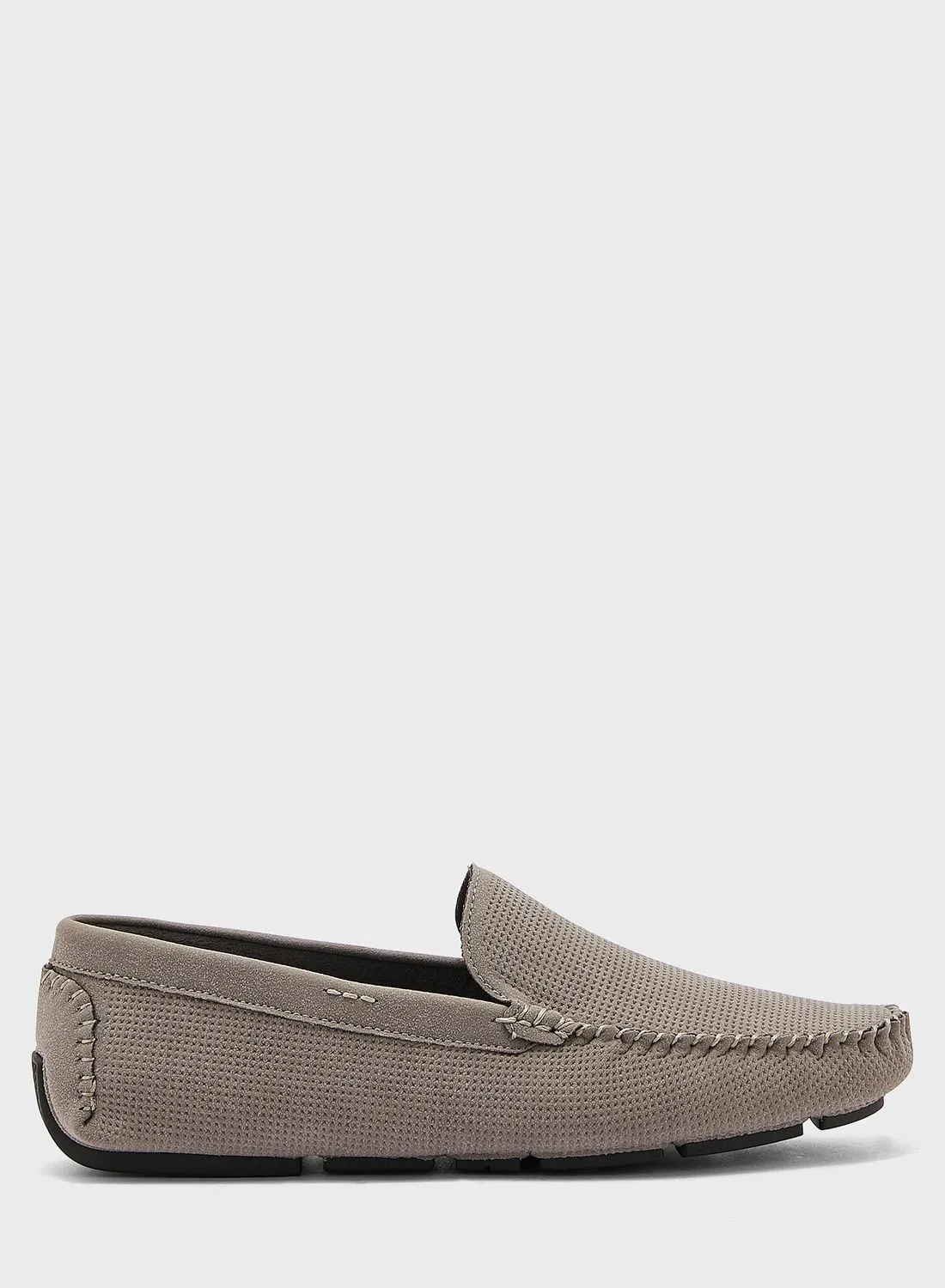Robert Wood Perforated Suede Loafers