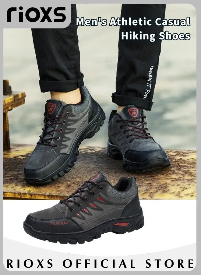 أحذية رياضية كاجوال للرجال من RIOXS أحذية رياضية خفيفة الوزن للركض في الهواء الطلق أحذية رياضية شبكية تسمح بمرور الهواء