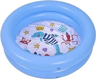 حوض سباحة قابل للنفخ على شكل حيوان البحر من جيلونج مكون من 2 حلقة للأطفال بألوان متنوعة 57157