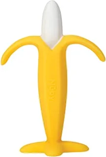 Nuby سيليكون أسنان الموز - 3M + ، 5 بوصة (عبوة من 1)