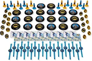 American Greetings Mini Batman Toys Assortment, Gift Basket Stuffers or Party Favors (100-Count) (5544224)