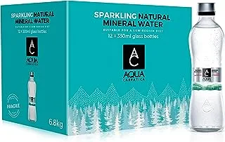 Aqua Carpatica Carbonated Natural Sparkling Mineral Water Low Sodium 12 X 330Ml Glass - Romania