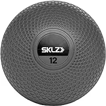 Sklz Medicine Ball Non-Slip Weight Training Medicine Ball 5.5 kg, Black