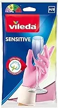 Vileda Sensitive durable gloves M/8 medium - Offer maximum sensitivity and protect your hand while cleaning 100% natural latex.