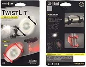 Nite Ize TLT-03-02 TwistLit LED Bike Light Pack of 2 ، أحمر / أبيض