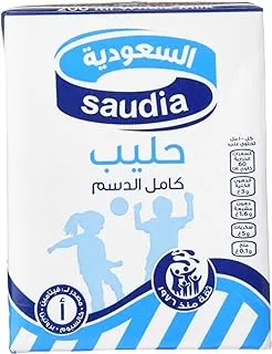 حليب السعودية كامل الدسم ، 24 × 200 مل ، قد تختلف العبوة