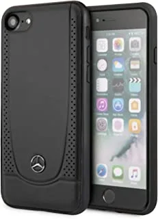 Cg Mobile Mercedes-Benz Perforation Leather Hard Case For Iphone Se 2 - Black, Mehci8Armbk