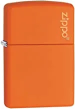 Zippo Classic Orange Matte With Logo Pocket Lighter