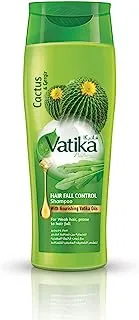 Vatika Naturals Hair Fall Control Shampoo 200ml | Enriched with Cactus & Gergir Extracts | For Weak Hair, Prone to Hair Fall | With Nourishing Vatika Oils