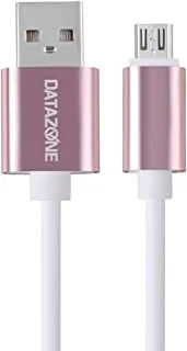 Samsung Round Cable, Micro Usb Cable Compatible With Galaxy S7, S6, Note, NexUS, Nokia, Ps4,1.2M Dz-Wbsm120 (White-Pink)