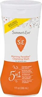 Summer'S Eve Cleansing Wash | Morning Paradise | 9 Ounce | Pack of 1 | Ph-Balanced, Dermatologist & Gynecologist D