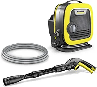 Karcher - K-mini Pressure Washer, 110 bar, 1400 W, lightweight and a practical size, ideal for cleaning balconies, garden and patio furniture as well as bicycles and small cars