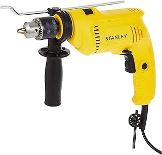 Stanley percussion drill, corded, 600w, 13mm + 16 pieces drill & screwdriver bits set - sdh600mea1-b5