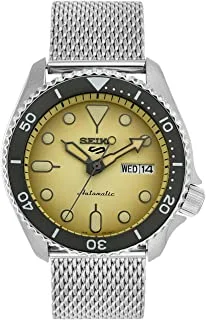 Seiko Men's Analogue Automatic Watch With Stainless Steel Strap Srpd67K1, Off White