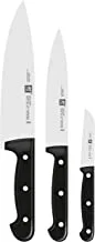 Zwilling Kitchen 34931-009-0 Prm T. Chef طقم سكاكين ، أسود / فضي ، 3 قطع