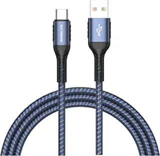 G-TiDE/EXTREME Quick Charge Cable Type C 1 Meter (Blue), EXC 57 Blue