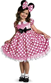 Disguise Costumes Disguise Girl's Minnie MoUse ClubhoUse Glow In The Dark Childrens Costumes, Pink/White, Small 4-6X US, 42986L