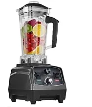 BioloMix BPA Free Commercial Grade Timer Blender Mixer Heavy Duty Automatic Fruit Juicer Food Processor Ice Crusher Smoothies 2200W