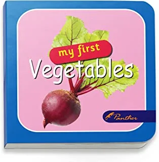 Panther Board Books My First Vegetables 12 Pages In Hard Cover 8.5X8.5Cm