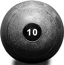 Marshal Fitness Slam Medicine Balls Smooth Textured Grip Dead Weight Balls for Crossfit, Strength & Conditioning Exercises Slam Ball Exercises, and Cardio Workouts -Mf-0516 (10 Kg)
