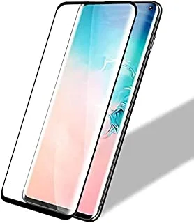 Al-HuTrusHi Galaxy S10 Plus واقي شاشة ، زجاج مقوى بتغطية كاملة [مضاد للخدش] [دقة عالية] [مصمم لبصمة الإصبع بالموجات فوق الصوتية]