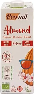 Ecomil Sugar Free Nature Organic Almond Milk, 1 Ltr