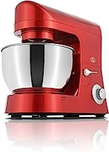 ALSAIF 5.2L 1000W Electric Stand Mixer Professional 6 Speeds Control with Pulse,S/S Bowl, 3 Tools Beater, Balloon Whisk, Dough Hook, Removable S/S bowl, Red H88 2 Years warranty