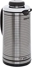 Geepas 1L Vacuum Flask - Heat Insulated Thermos for Keeping Hot/Cold Long Hour Heat/Cold Retention, Multi-Walled, Hot Water, Tea, Beverage | Ideal for Social Occasion, Commercial & Outings