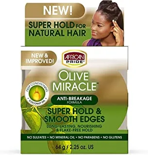 African Pride Olive Miracle Silky Smooth Edges 2.25 Ounce (66Ml)