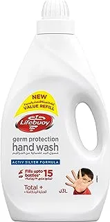 Lifebuoy Antibacterial Hand Wash Refill, Total 10, for 100% stronger germ protection* & hygiene, 3L