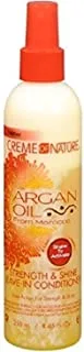 Creme Of Nature Strength & Shine Leave-In Conditioner With Argan Oil From Morocco, 8.45 Oz (Pack Of 4)