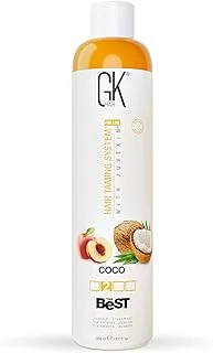 GK HAIR Global Keratin The Best COCO (10.1 Fl Oz/300ml) Vegan Smoothing Keratin Hair Treatment Professional Brazilian Complex Blowout Straightening For Silky Smooth & Frizz Free Hair
