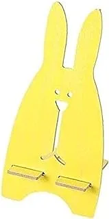 COOLBABY Cute cartoon rabbit wooden phone holder (yellow)